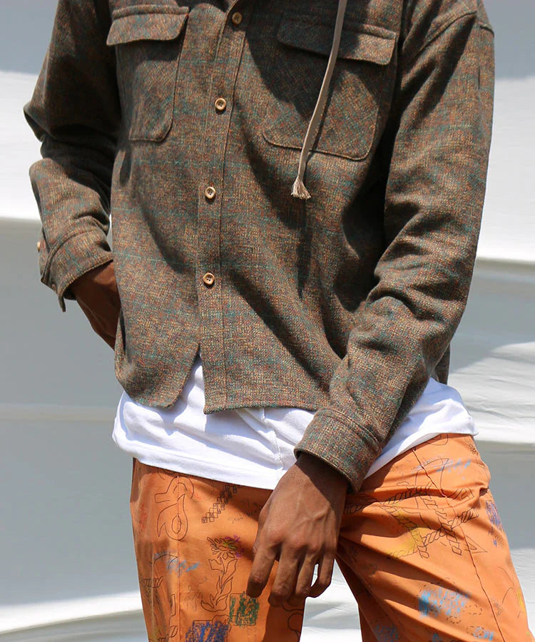 【SHOTAHIYAMA】hooded check shirt