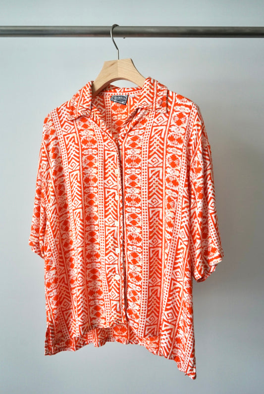 Euro open collar rayon shirts
