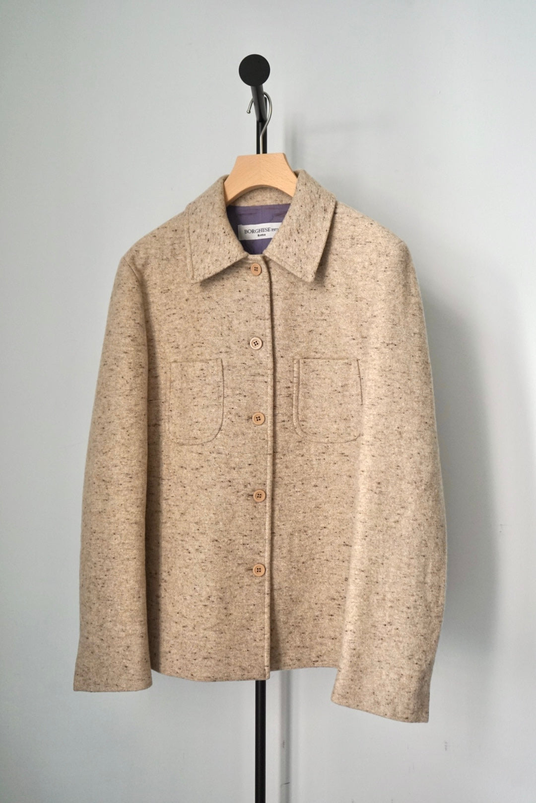 Melange jacket made in Italy