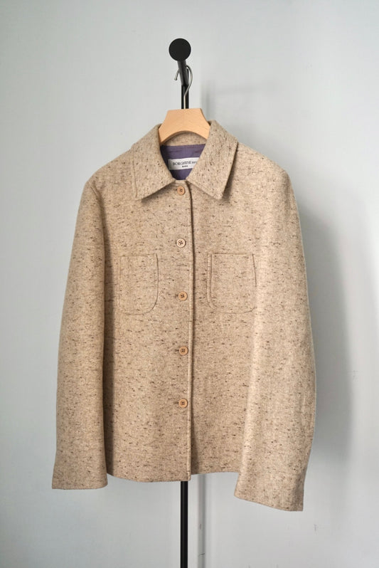 Melange jacket made in Italy