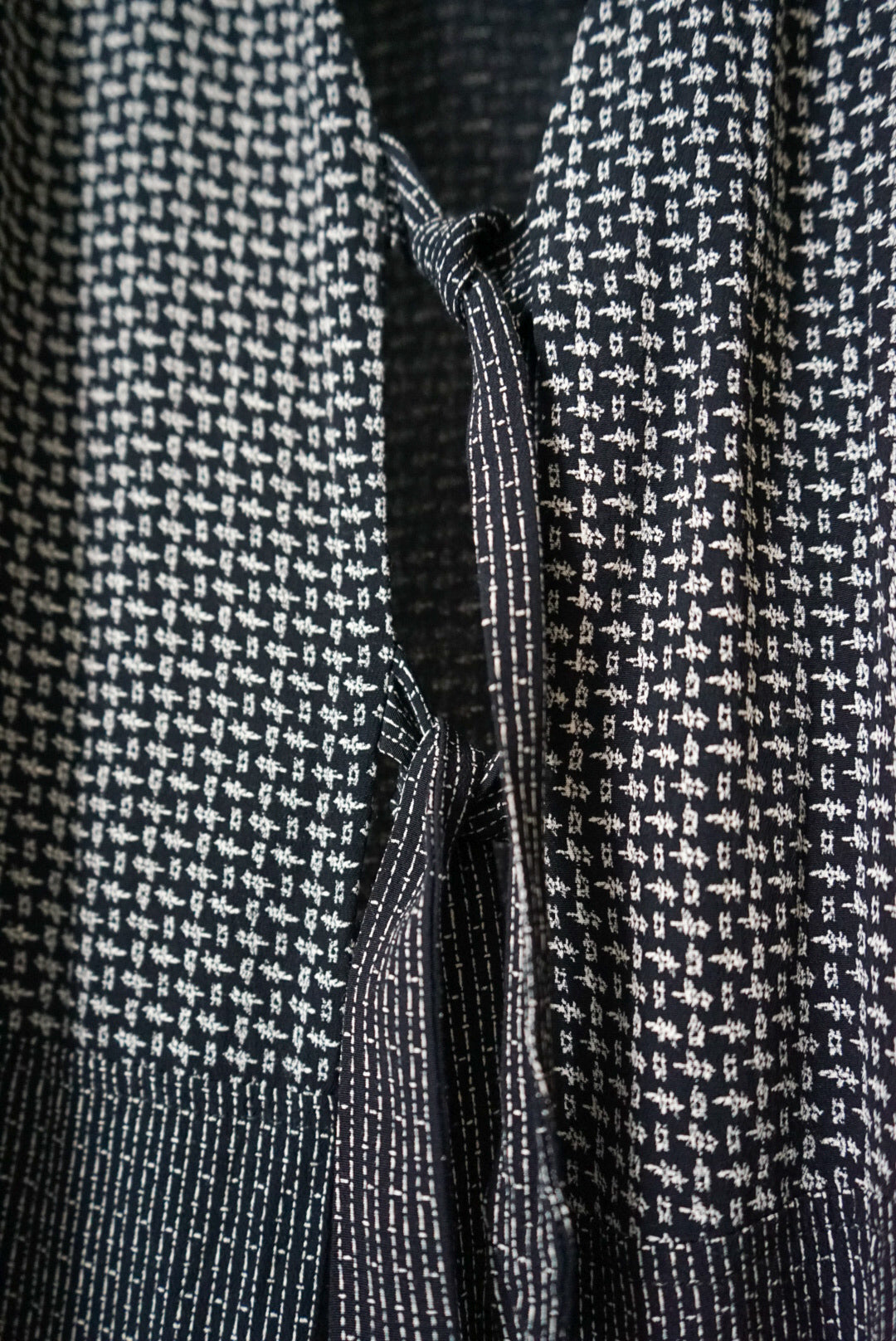 Rayon switching cardigan