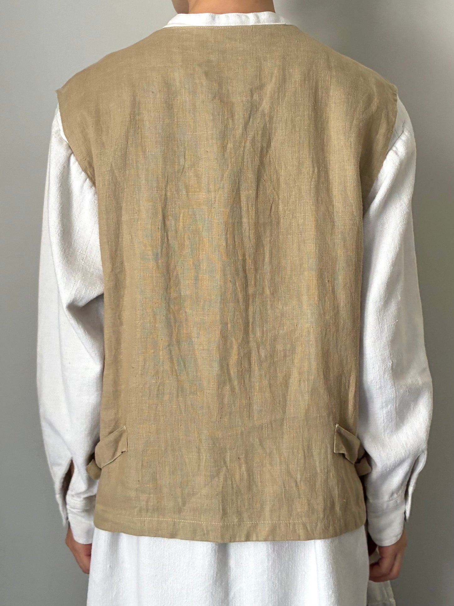 Euro linen vest made in Italy