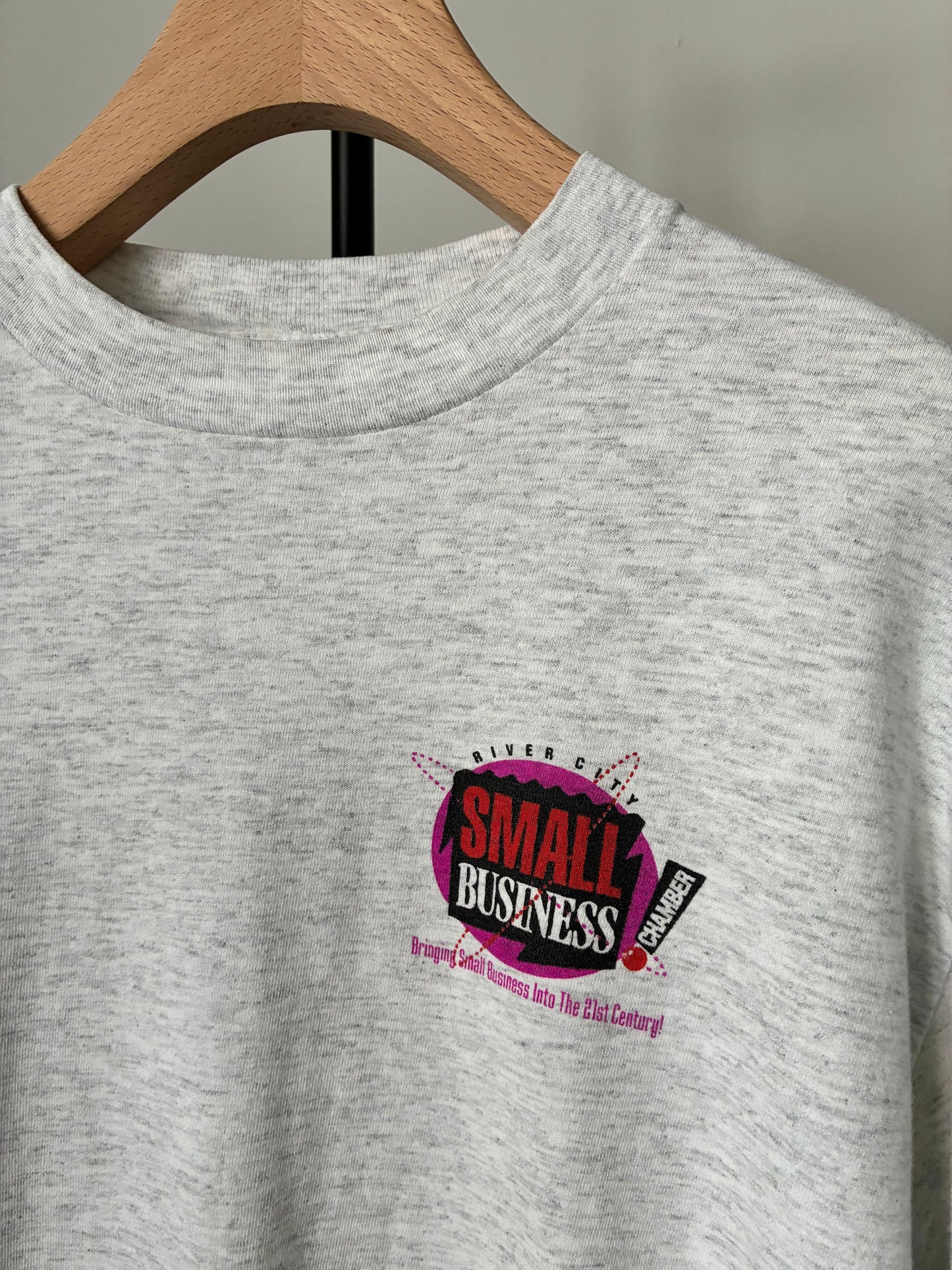 "SMALL BUSINESS" double-sided print Tee