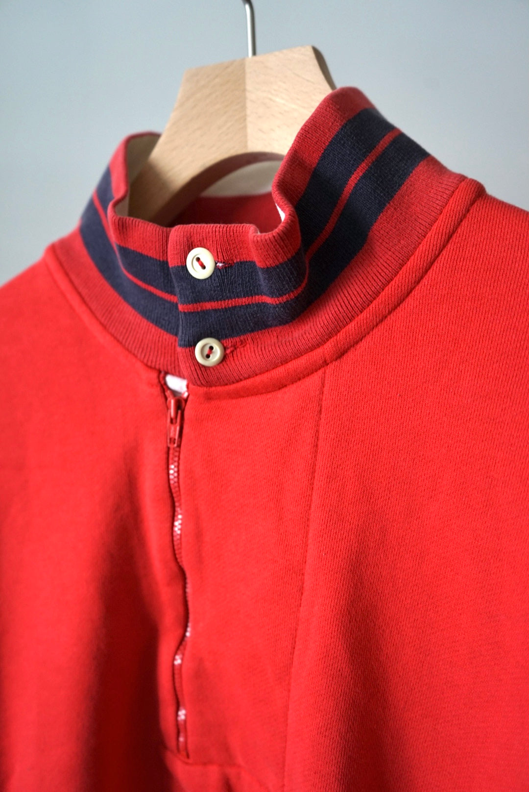 Half zip pullover sweat