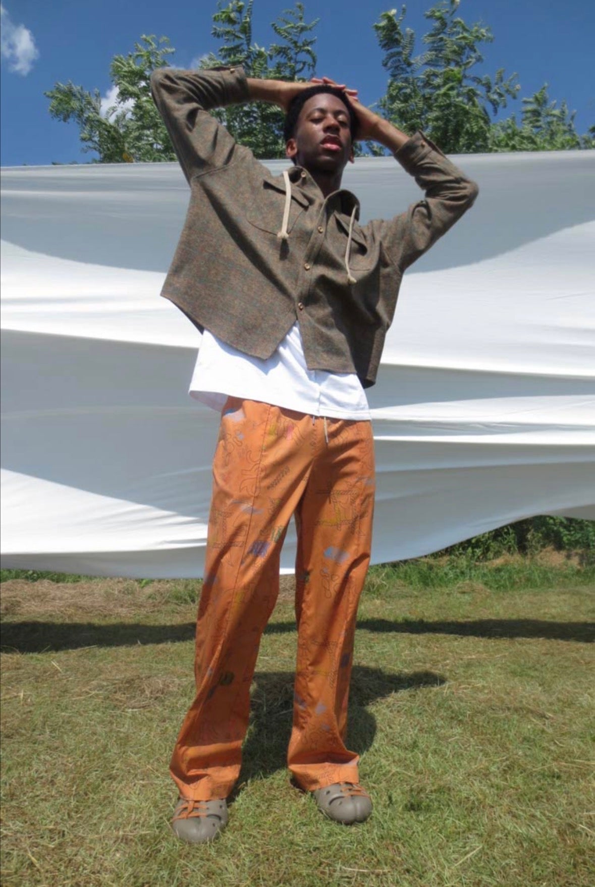 【SHOTAHIYAMA】hooded check shirt