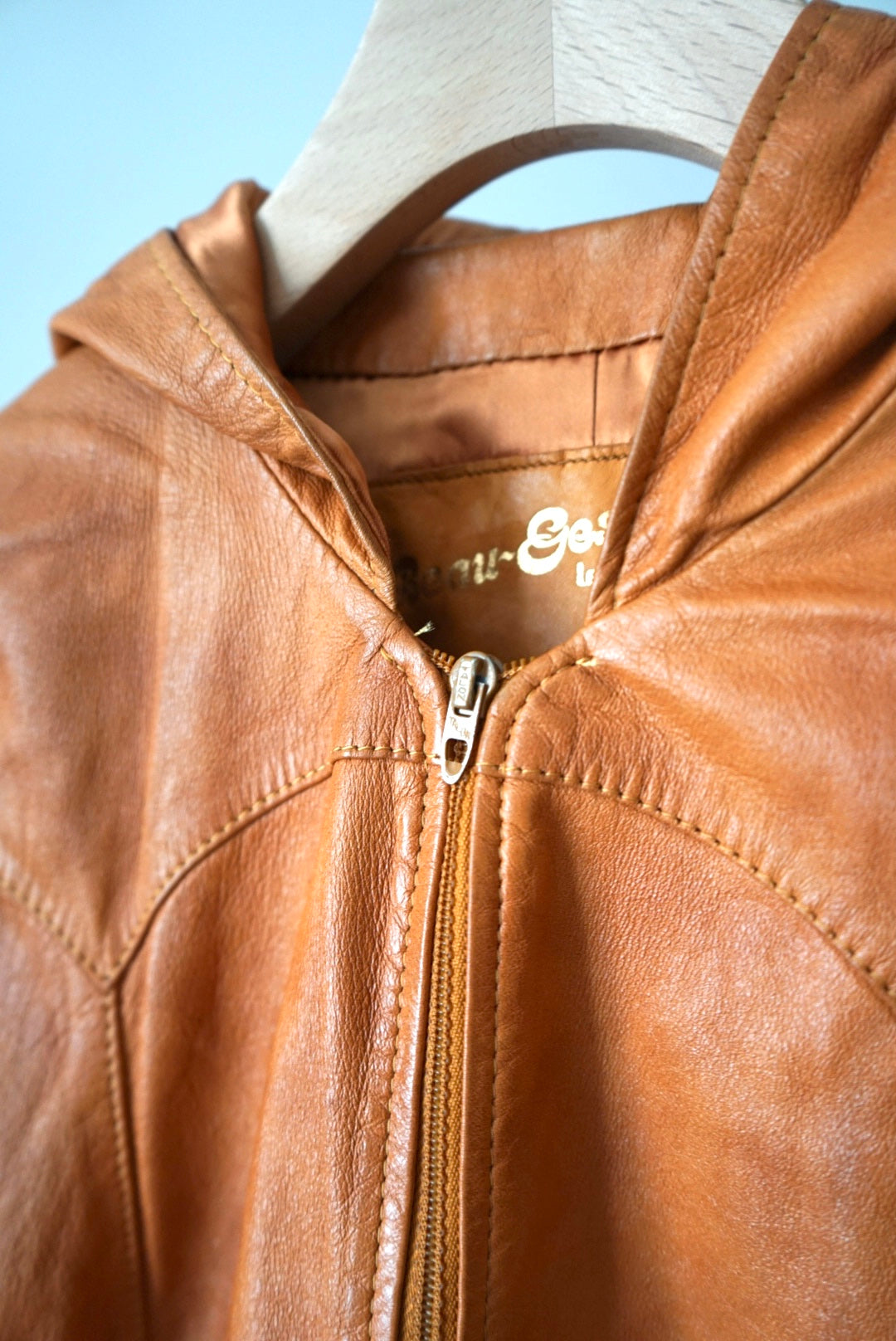 Leather foodie jacket