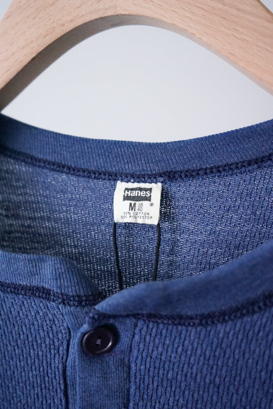 Henry neck indigo thermal