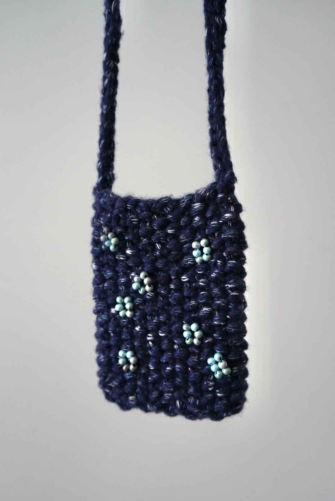 【SHOTAHIYAMA】wool mix hand knit pouch