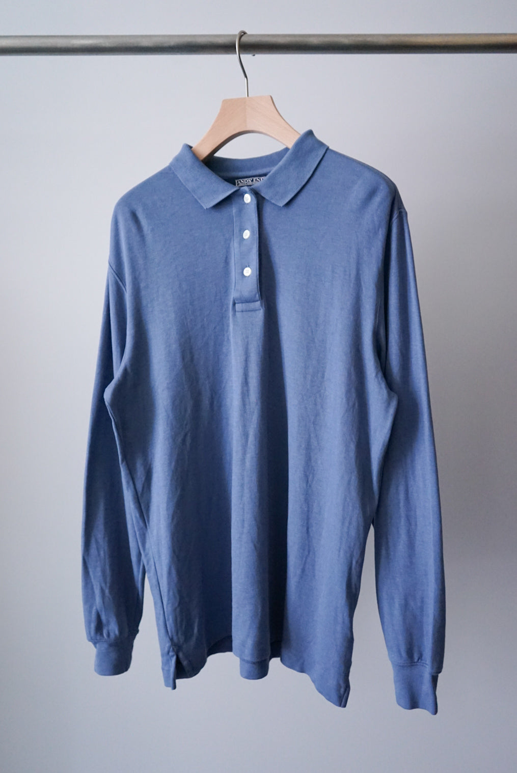 Smoky blue long polo