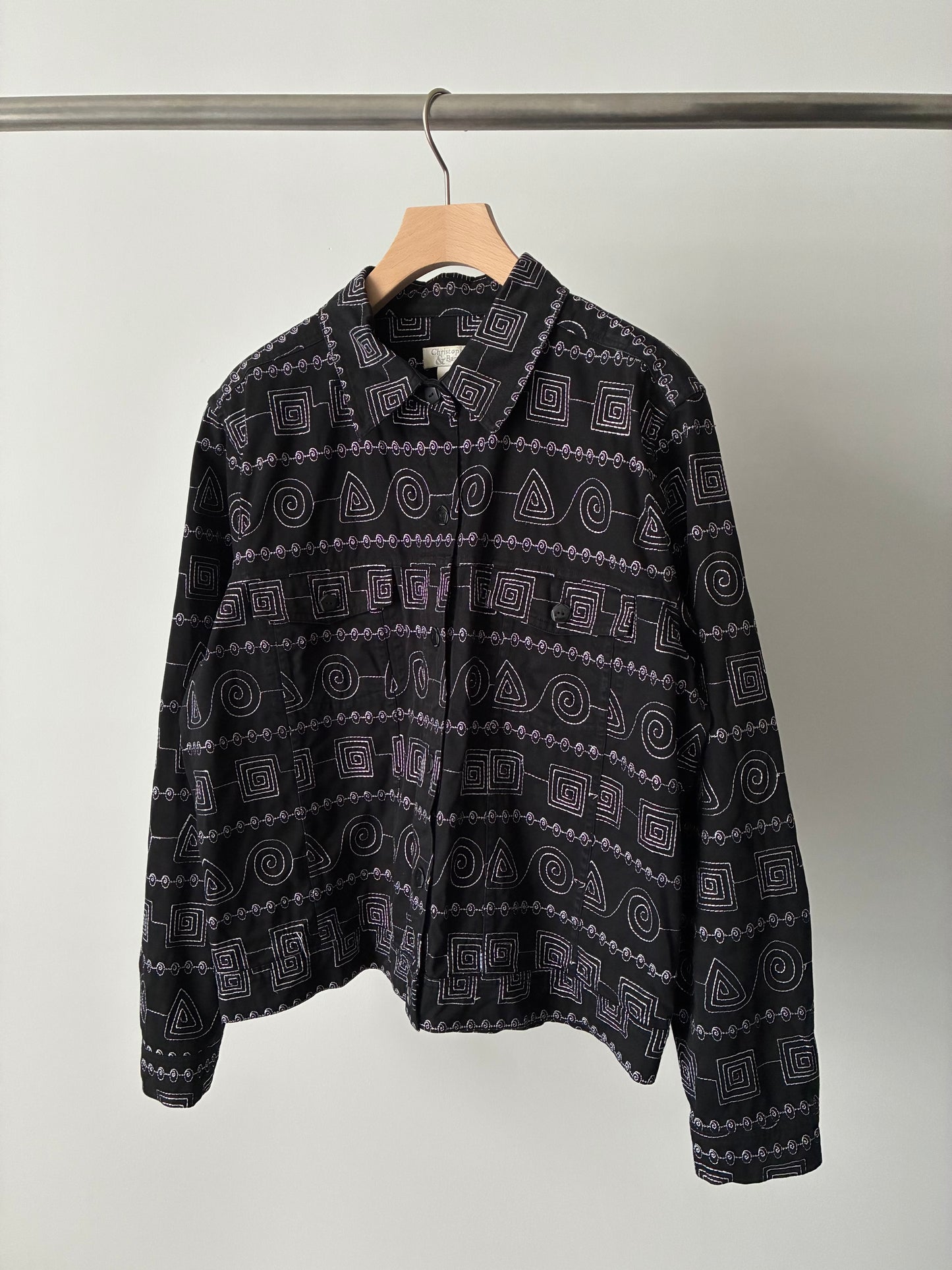 Silver embroidery jacket