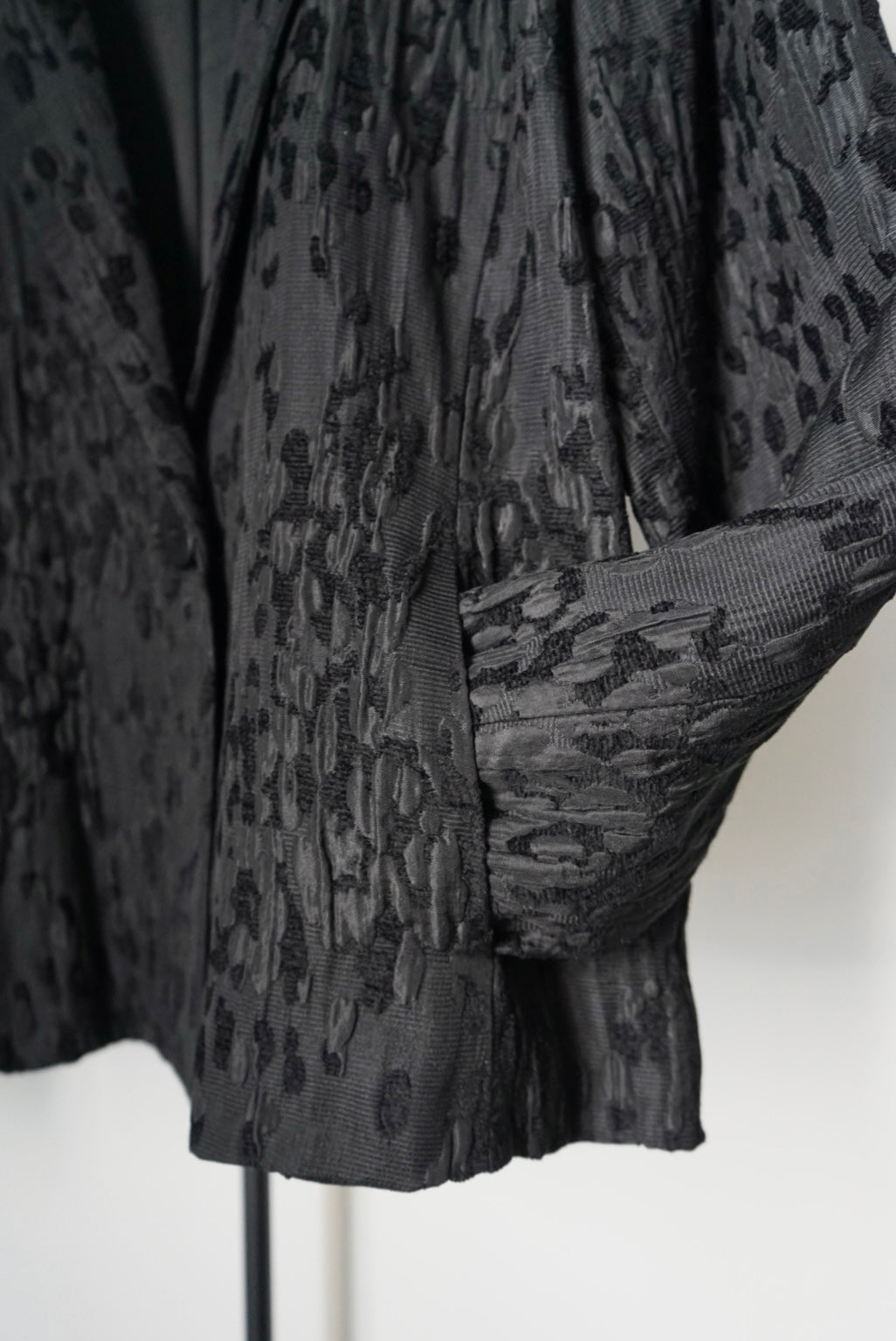 Silk chenille design fabric jacket