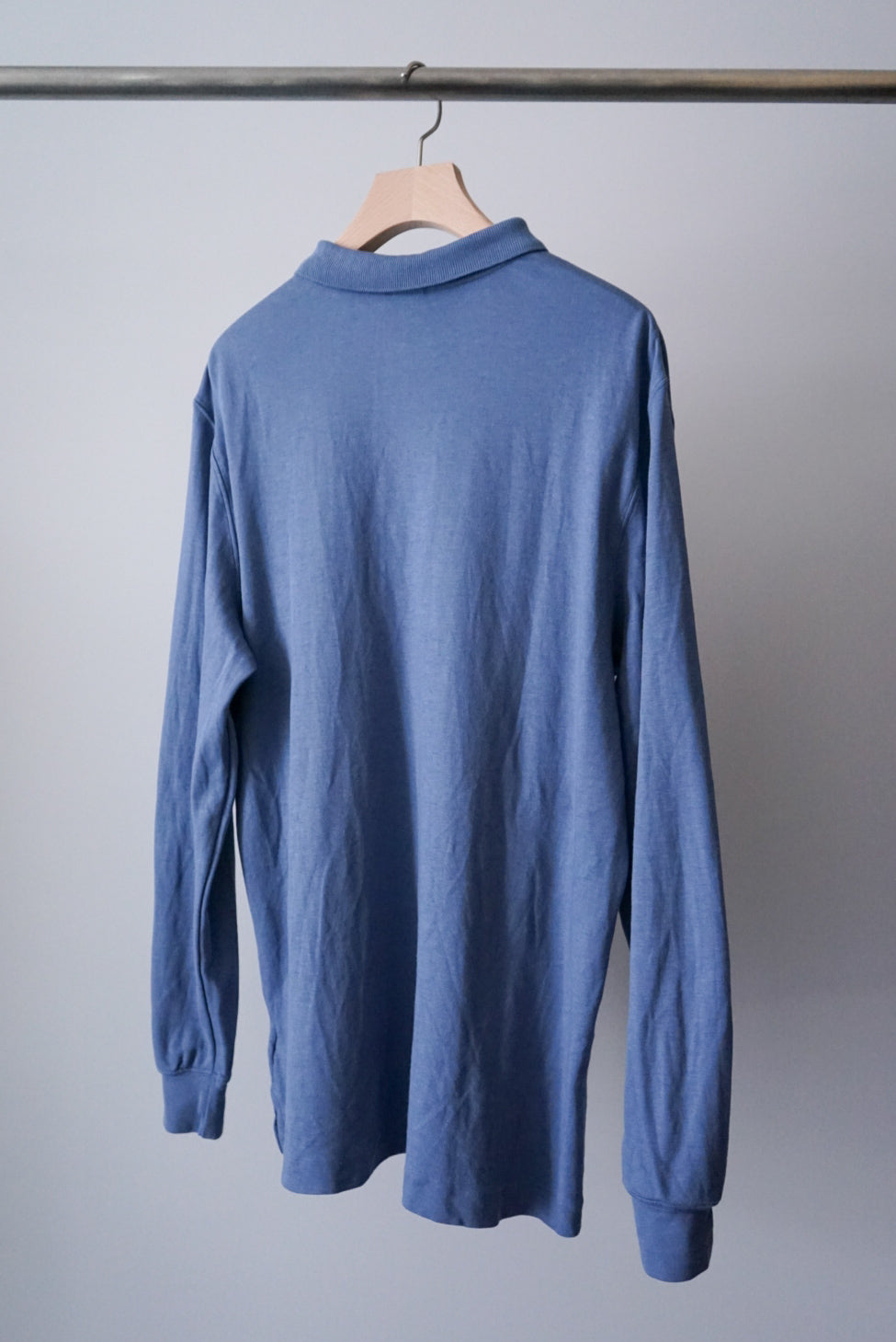 Smoky blue long polo