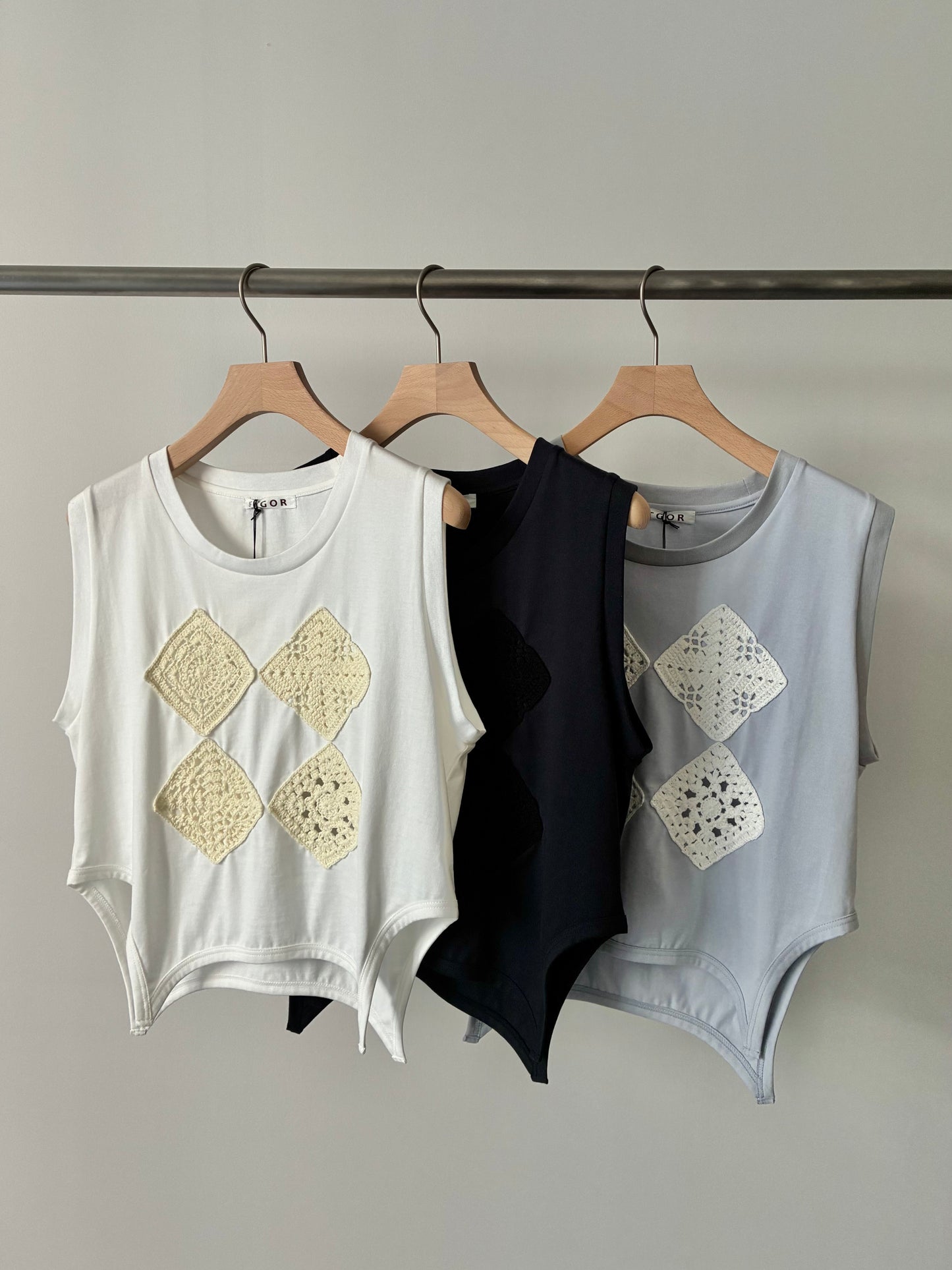 【tyn.TGOR】Crochet tank