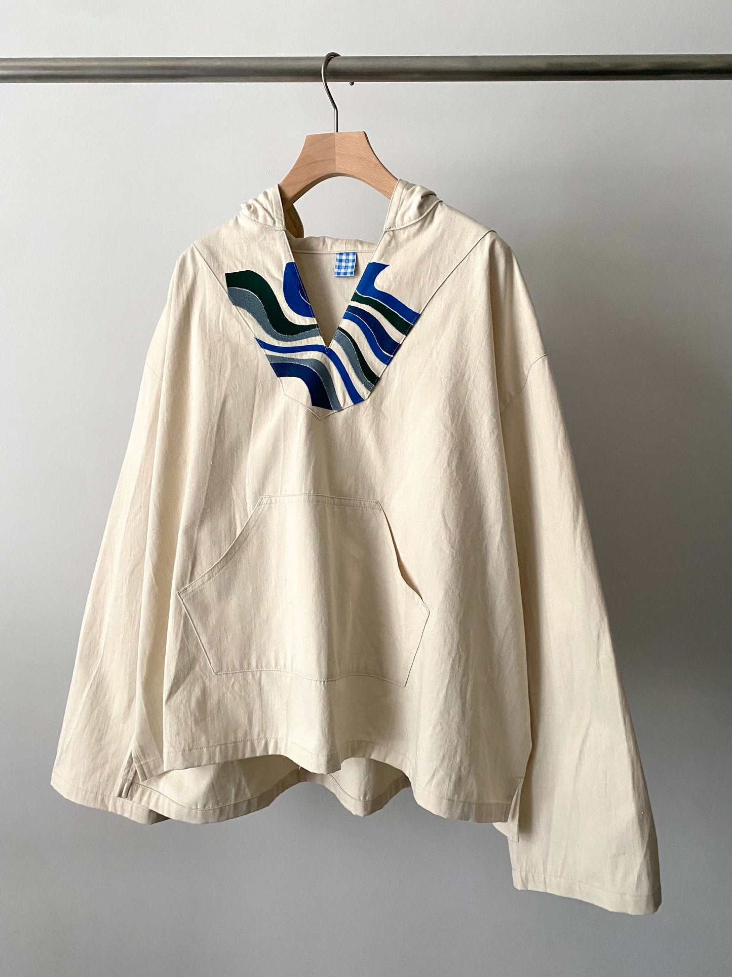 【SHOTAHIYAMA】cotton silk denim hoodie