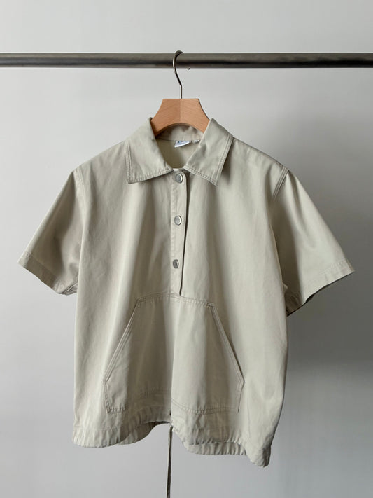 Euro silver buttons pullover shirts