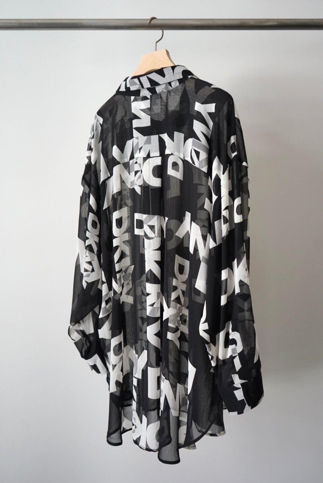 Designer's logo sheer shirts
