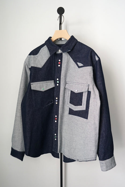 【SHOTAHIYAMA】12.5 OZ DENIM CRAZY WESTERN SHIRT