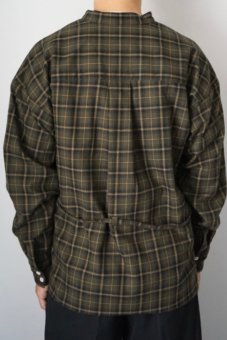 【SHOTAHIYAMA】leaf patchwork pullover shirt