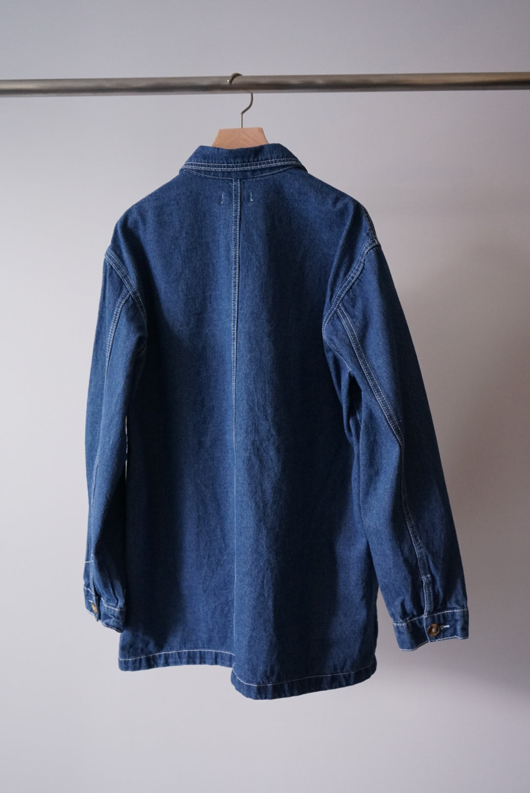 Stitch denim coverall