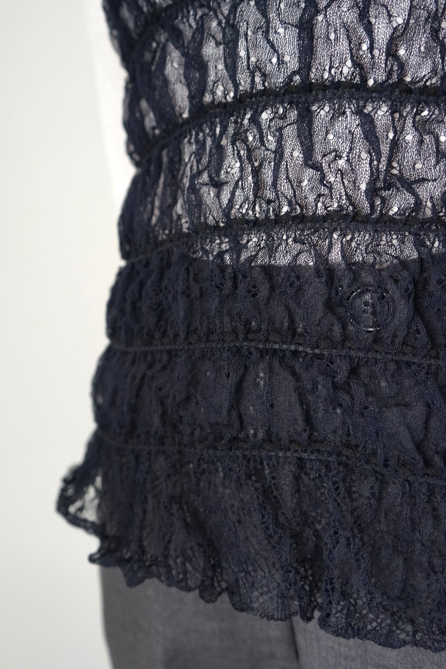 【EUCHRONIA】 Shrring Lace Camisole