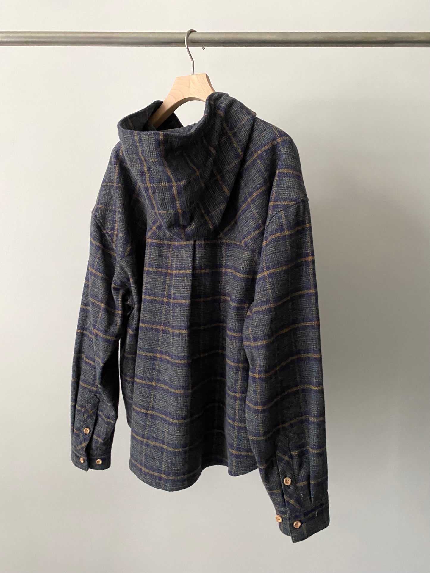 【SHOTAHIYAMA】hooded check shirt