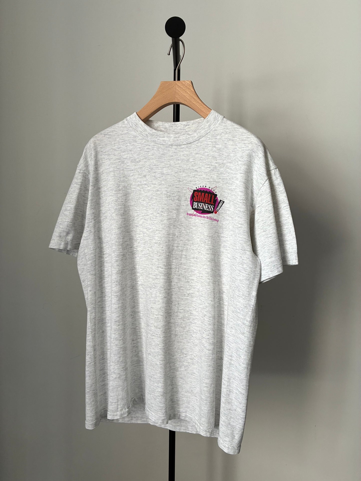 "SMALL BUSINESS" double-sided print Tee