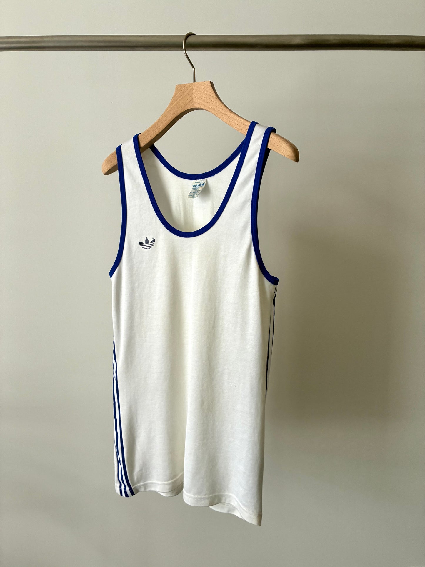 70's "adidas" ventex bicolor tank