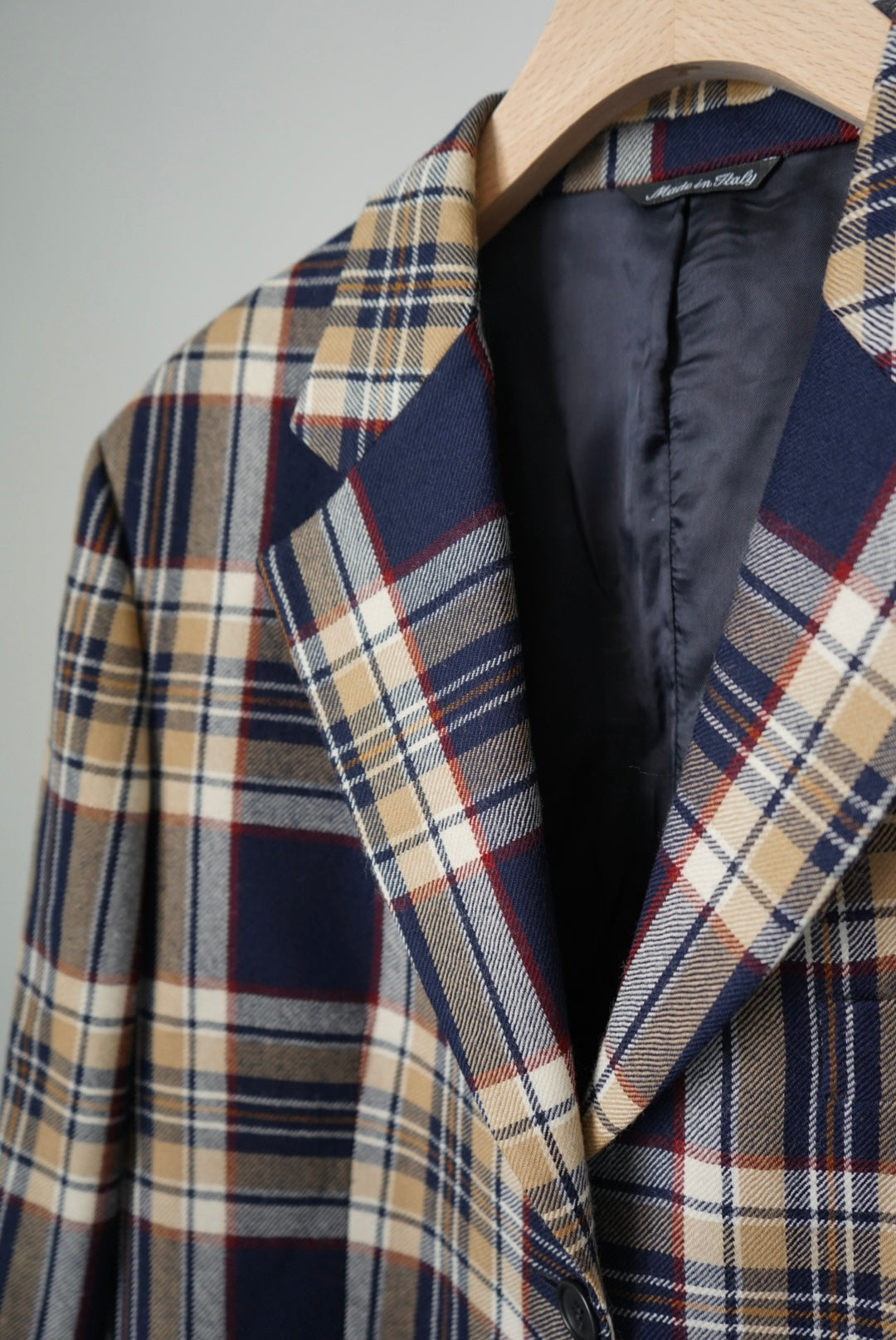 3B check tailored jacket made in Italy