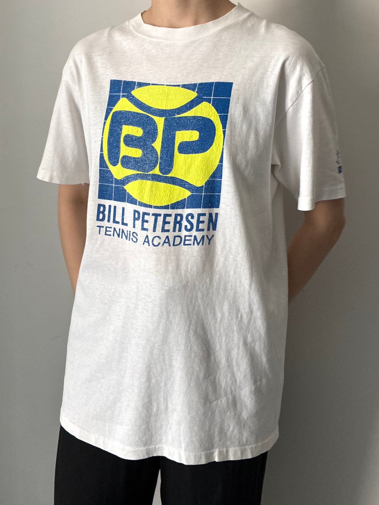 80's "BILL PETERSEN TENNIS ACADEMY" tee