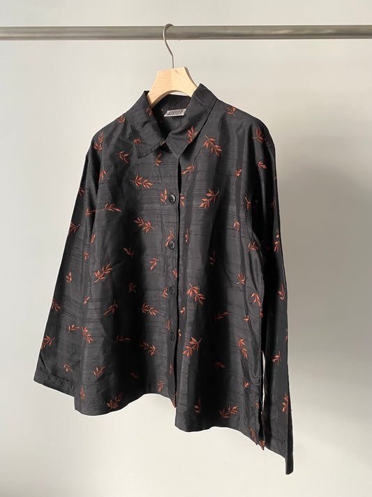 Embroidery silk jacket