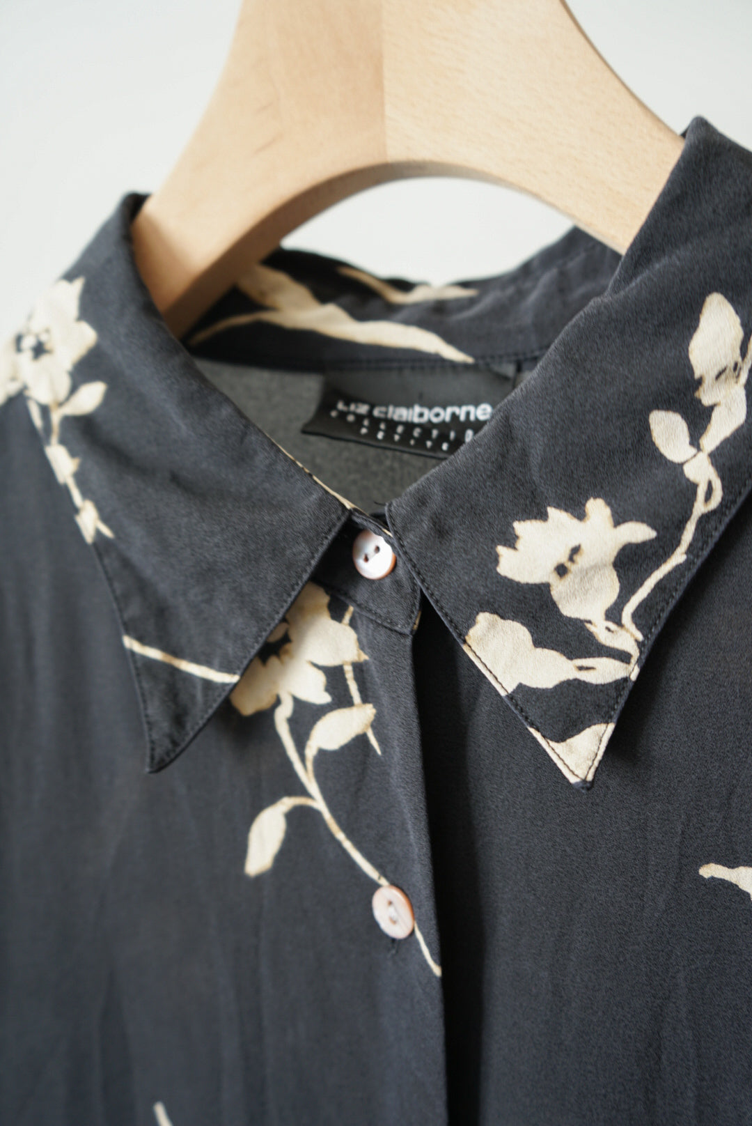 Flower silk shirt