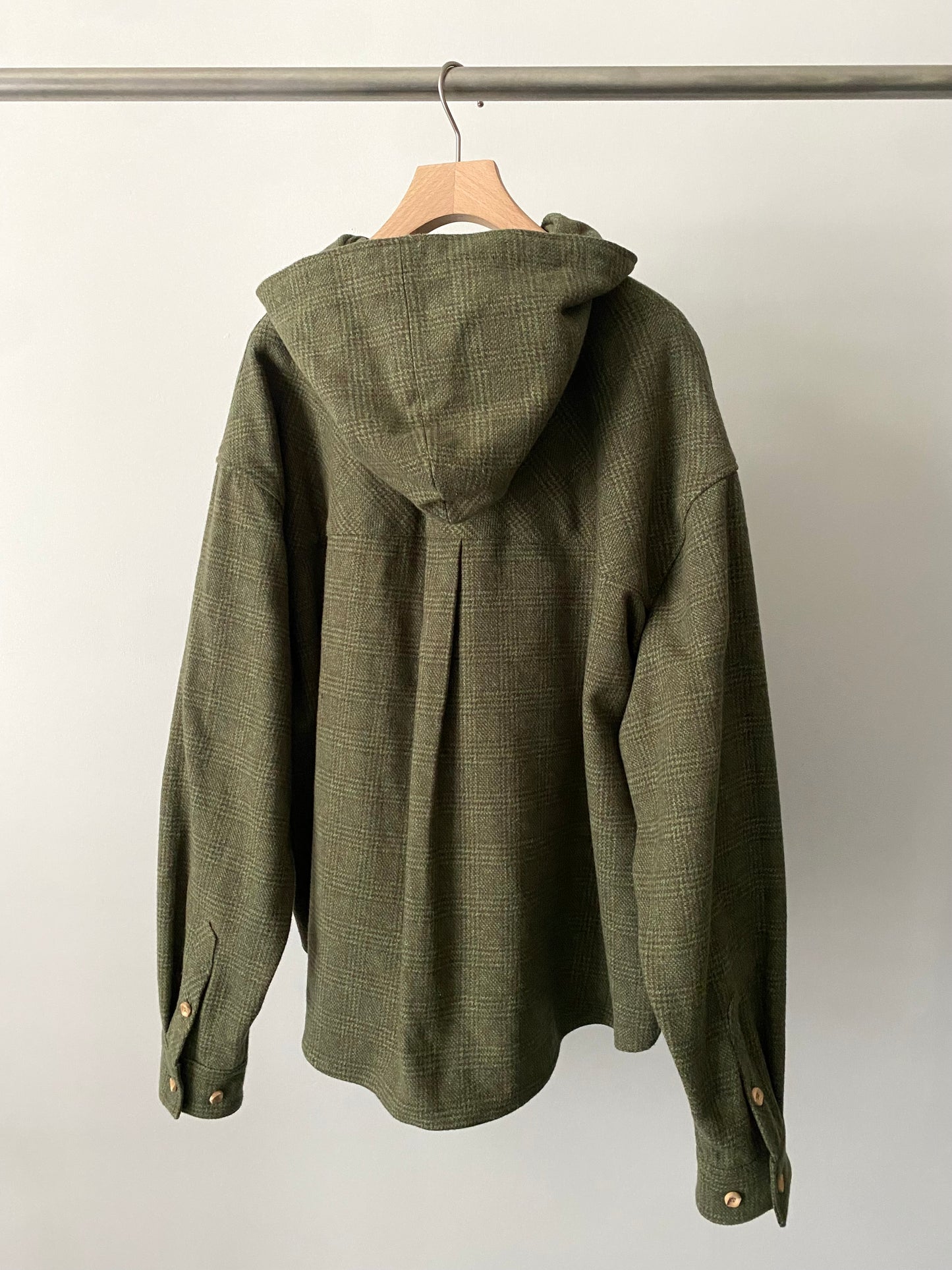 【SHOTAHIYAMA】hooded check shirt