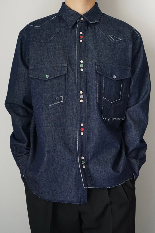 【SHOTAHIYAMA】12.5 OZ DENIM WESTERN SHIRT