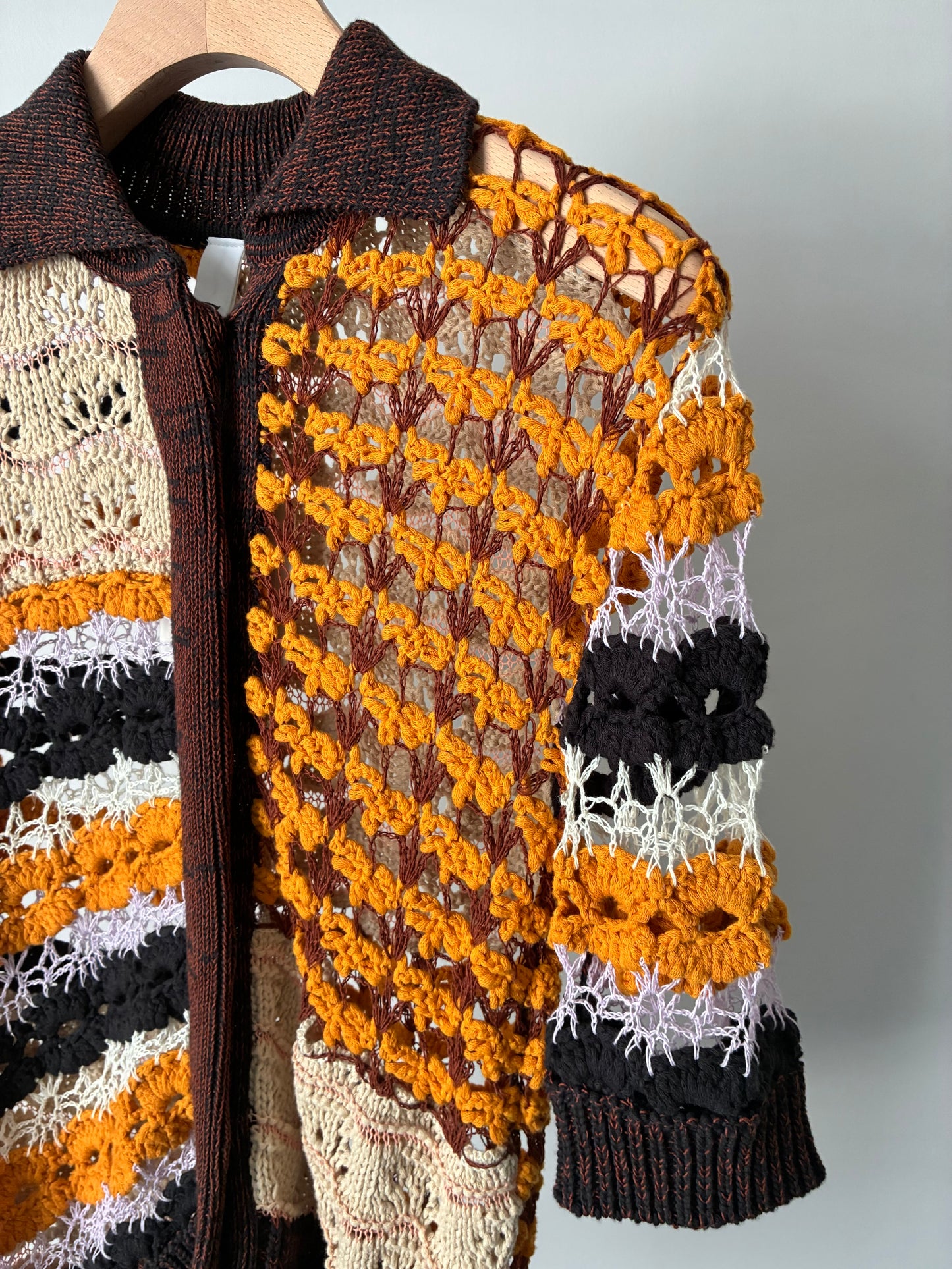 【tyn.TGOR】Hand crochet short-sleeve shirt