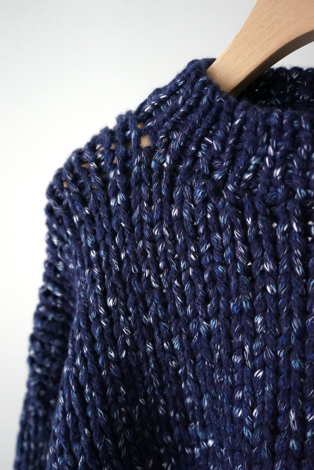 【SHOTAHIYAMA】wool mix hand knit sweater
