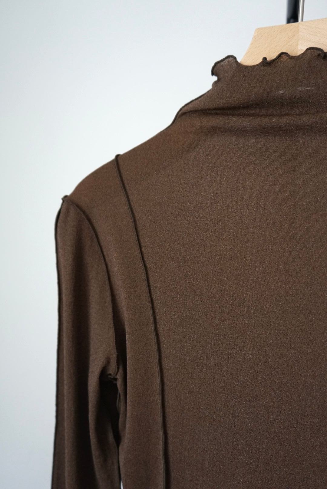 【HAKUJI】Shiny rib HN PO/Brown