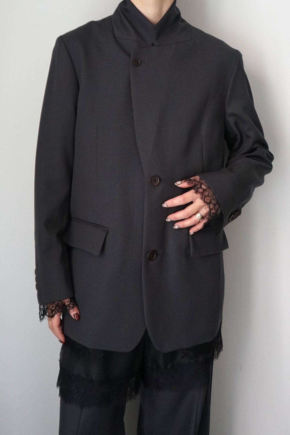 【EUCHRONIA】Reversible Lace Jacket
