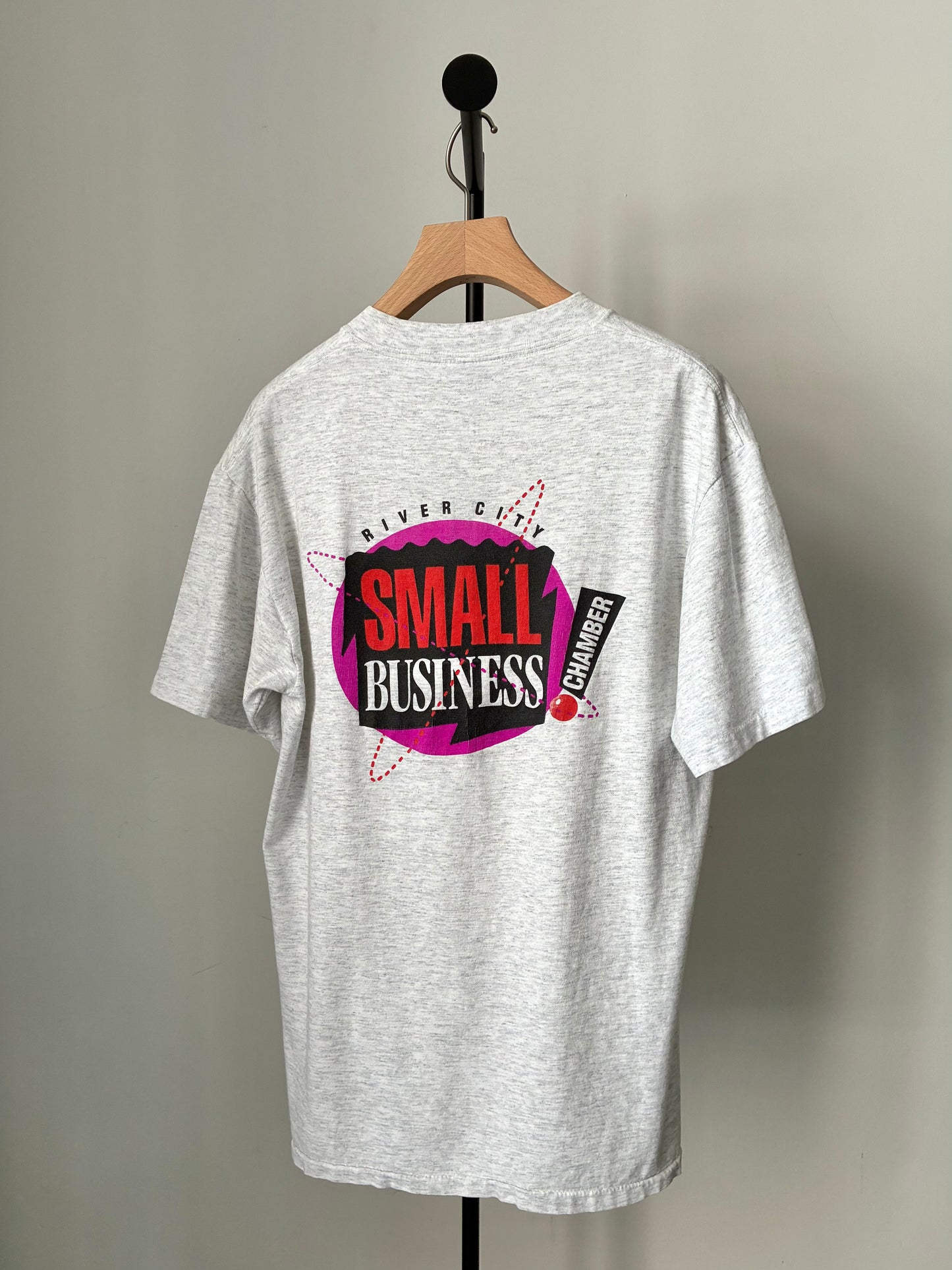 "SMALL BUSINESS" double-sided print Tee