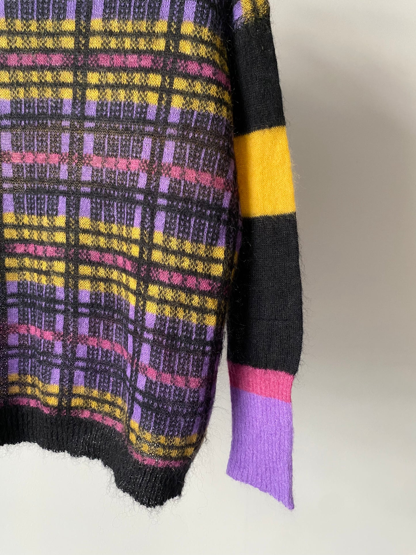 "HERNO" maybe mohair multi color knit