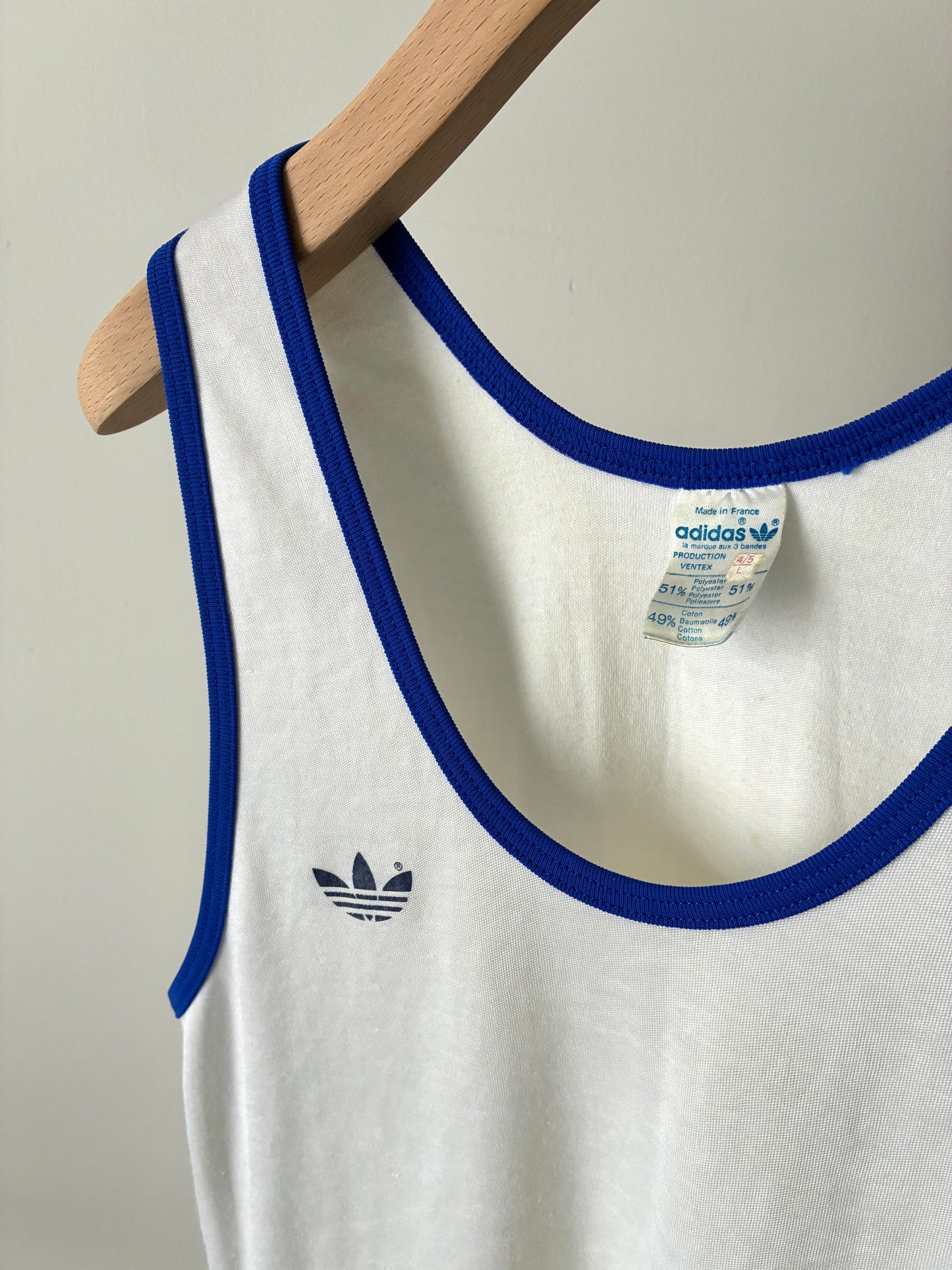 70's "adidas" ventex bicolor tank