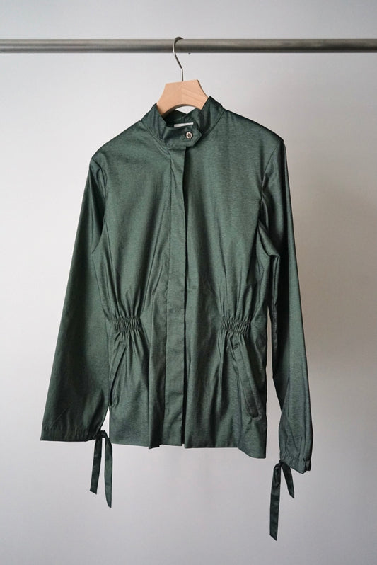 Shiny design zipup jacket