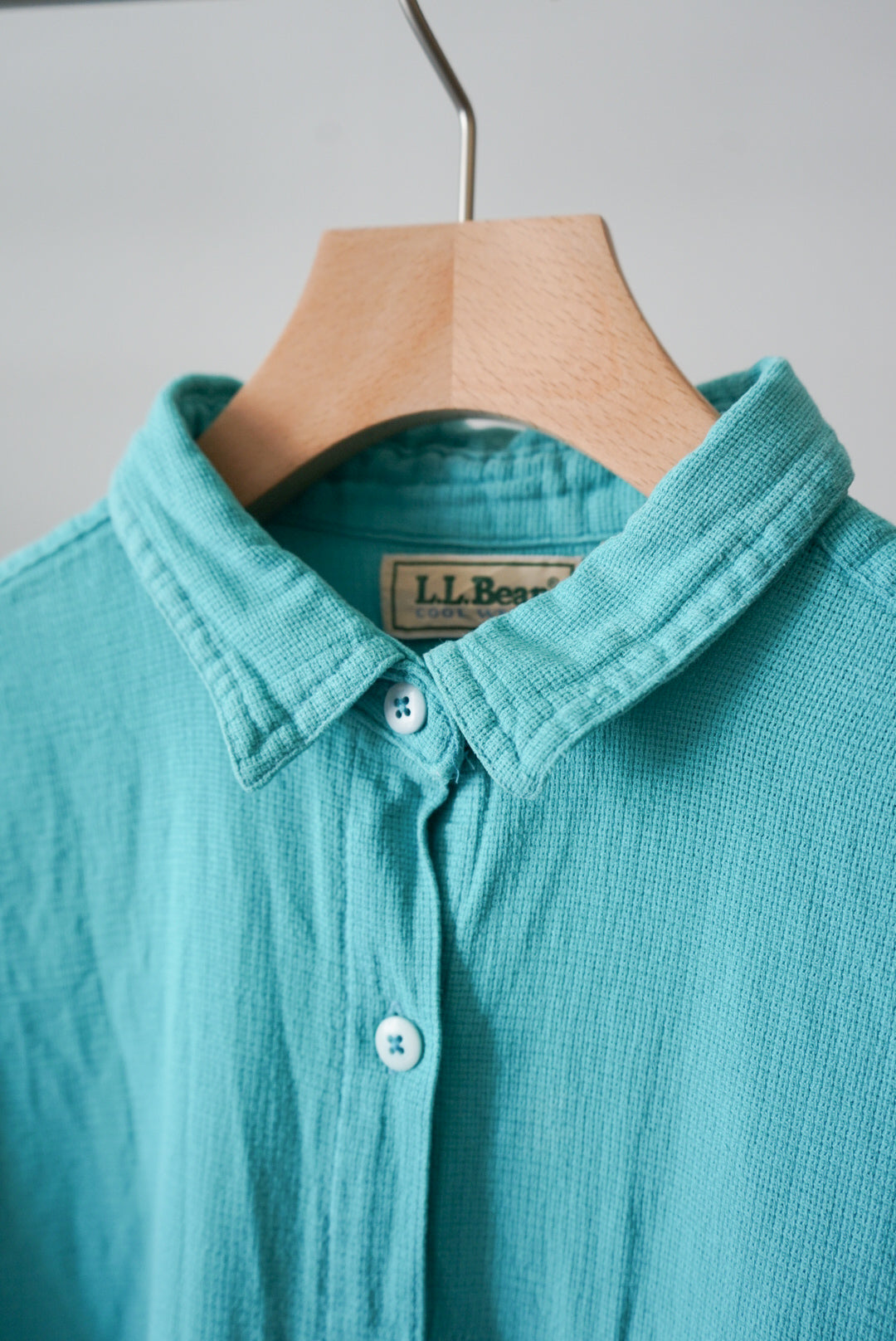 Turquoise cotton shirt