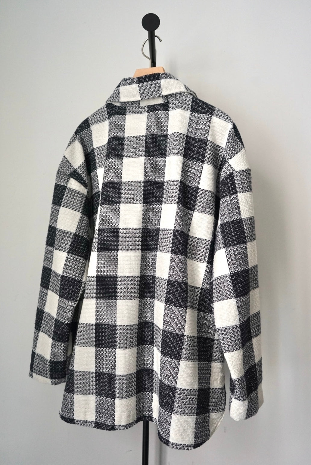Woven check jacket