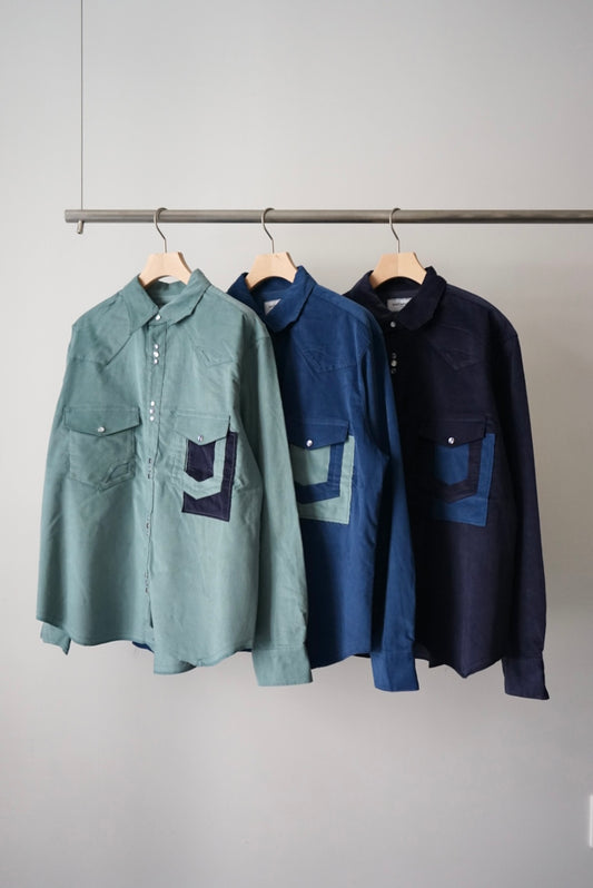 【SHOTAHIYAMA】CORDUROY CUTTING WESTERN SHIRT