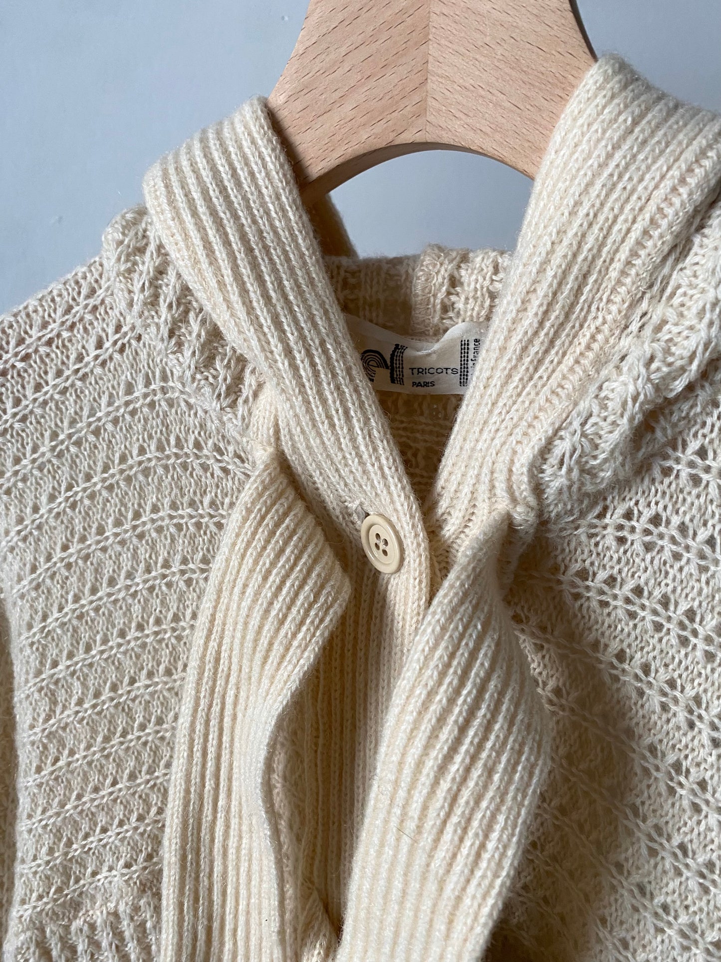 Foodie knit long cardigan made in France