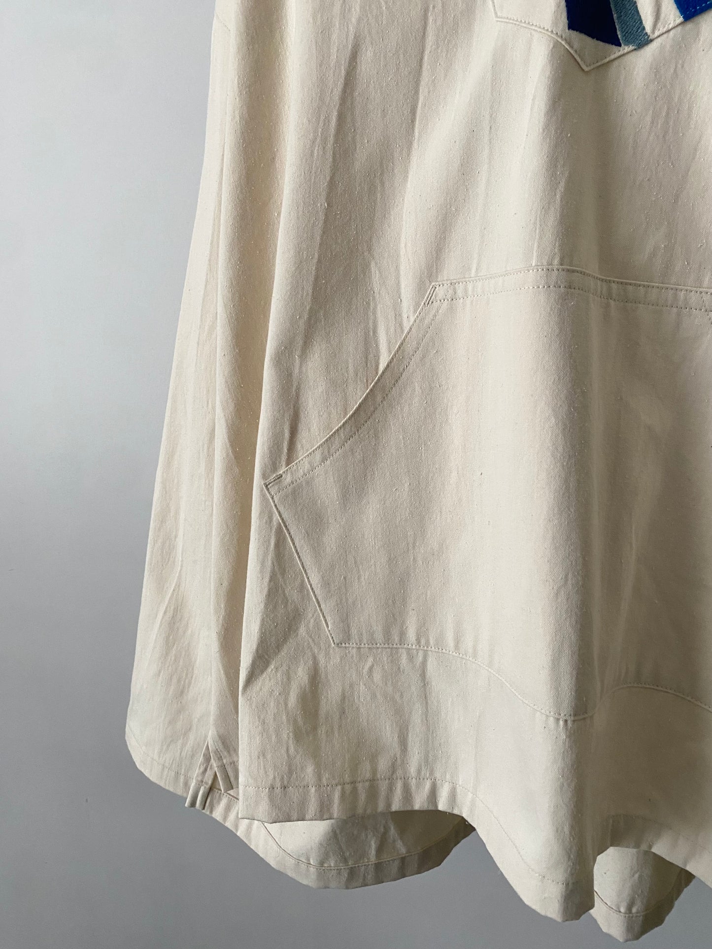 【SHOTAHIYAMA】cotton silk denim hoodie