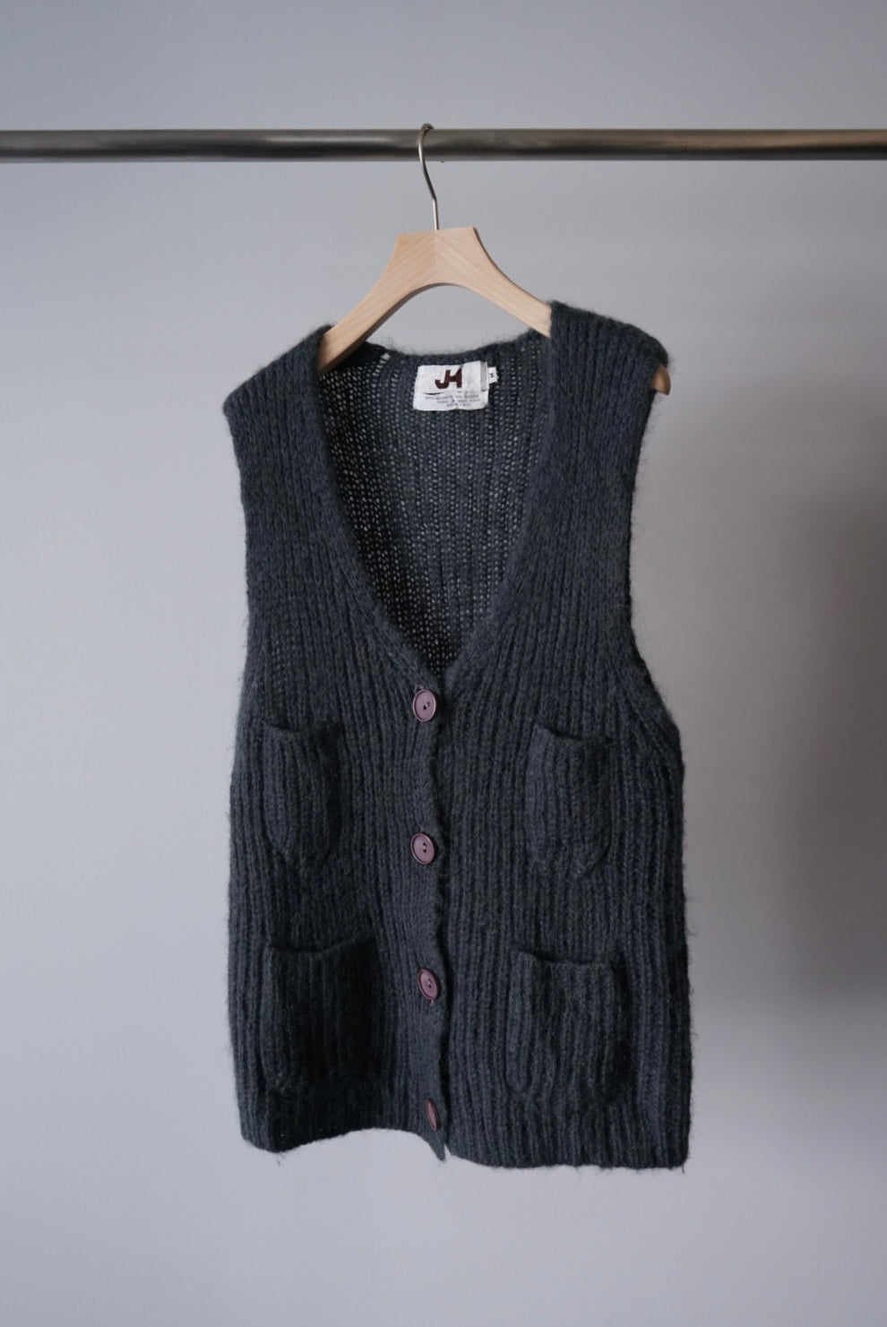 Mohair knit vest