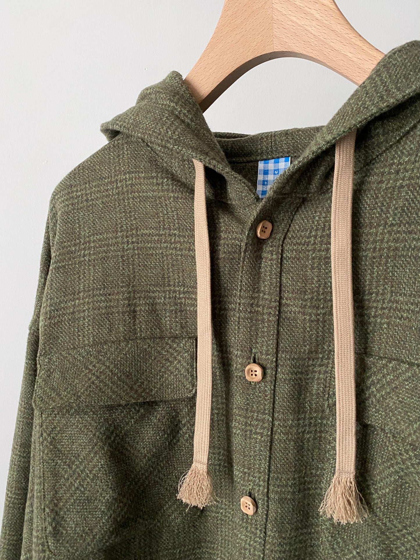 【SHOTAHIYAMA】hooded check shirt