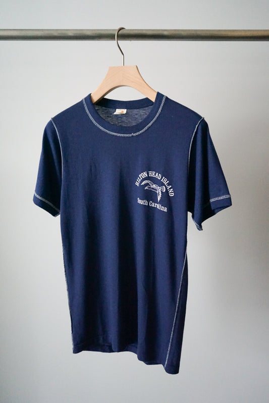 Stitch print tee