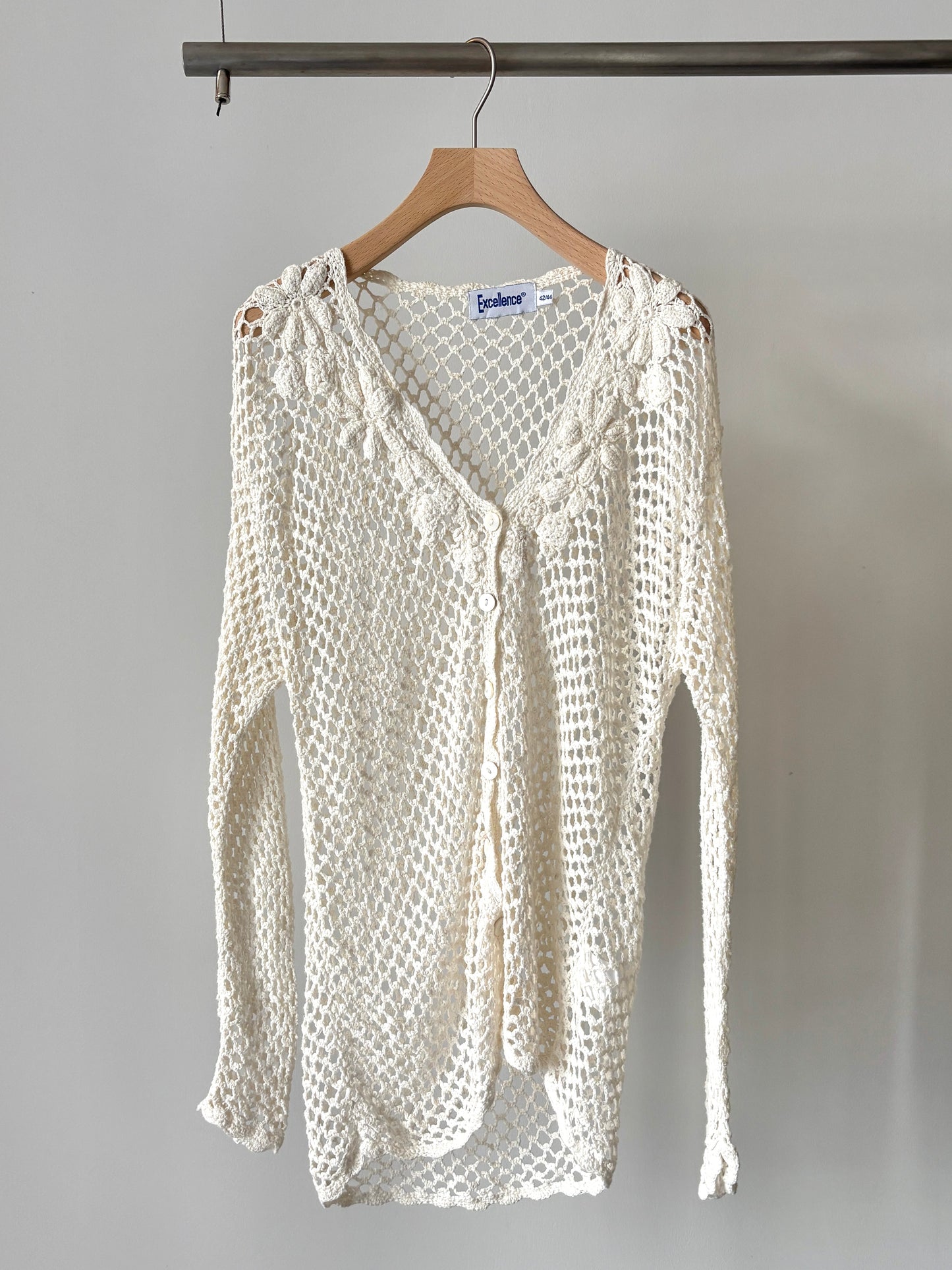 Flower crochet cardigan